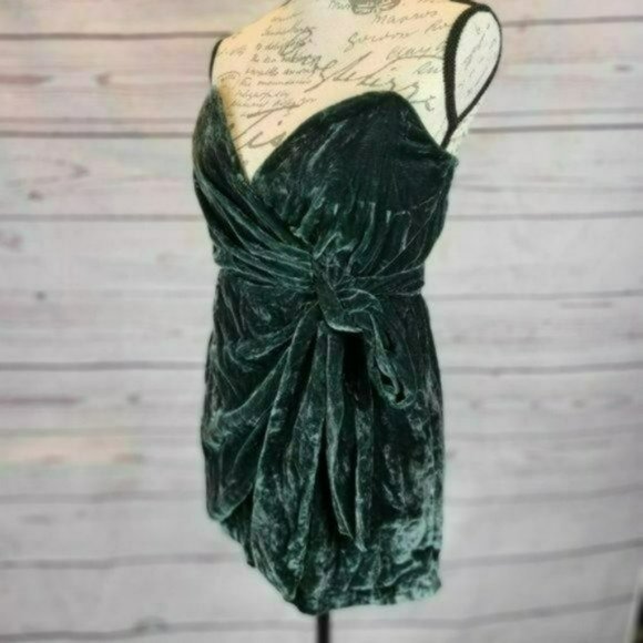Free People Hazel Strapless Velvet Romper -S - Picture 6 of 6